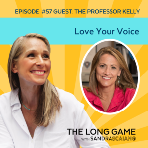 THE-LONG-GAME-Podcast-with-Sandra-Scaiano-Love-Your-Voice-With-The-Professor-Kelly